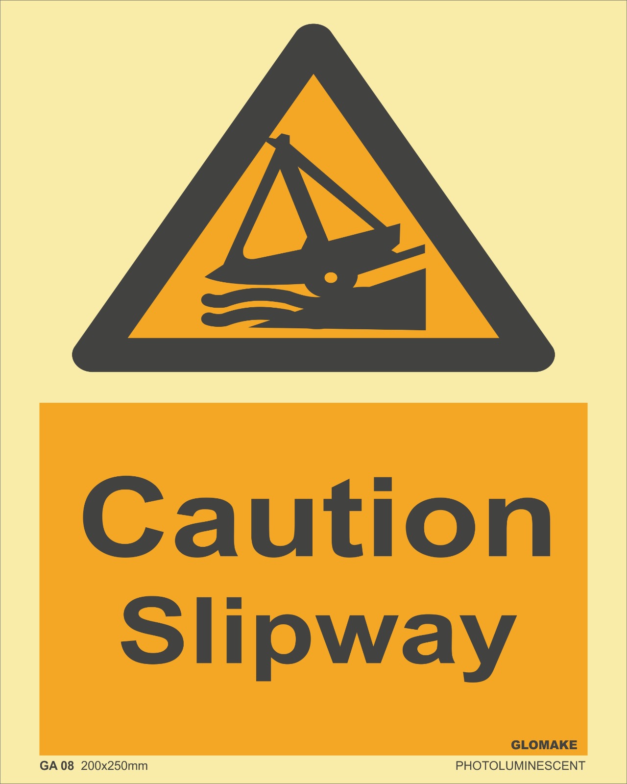 CAUTION SLIPWAY 
(GA 08)